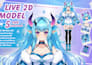 design and rigging high quality live2d vtuber model anime style